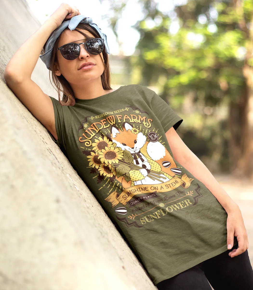 Sundew Farms Sunflower Fox Shirt