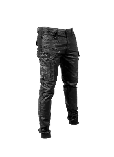 Tech11 Mens Wax Stretch Denim Jeans