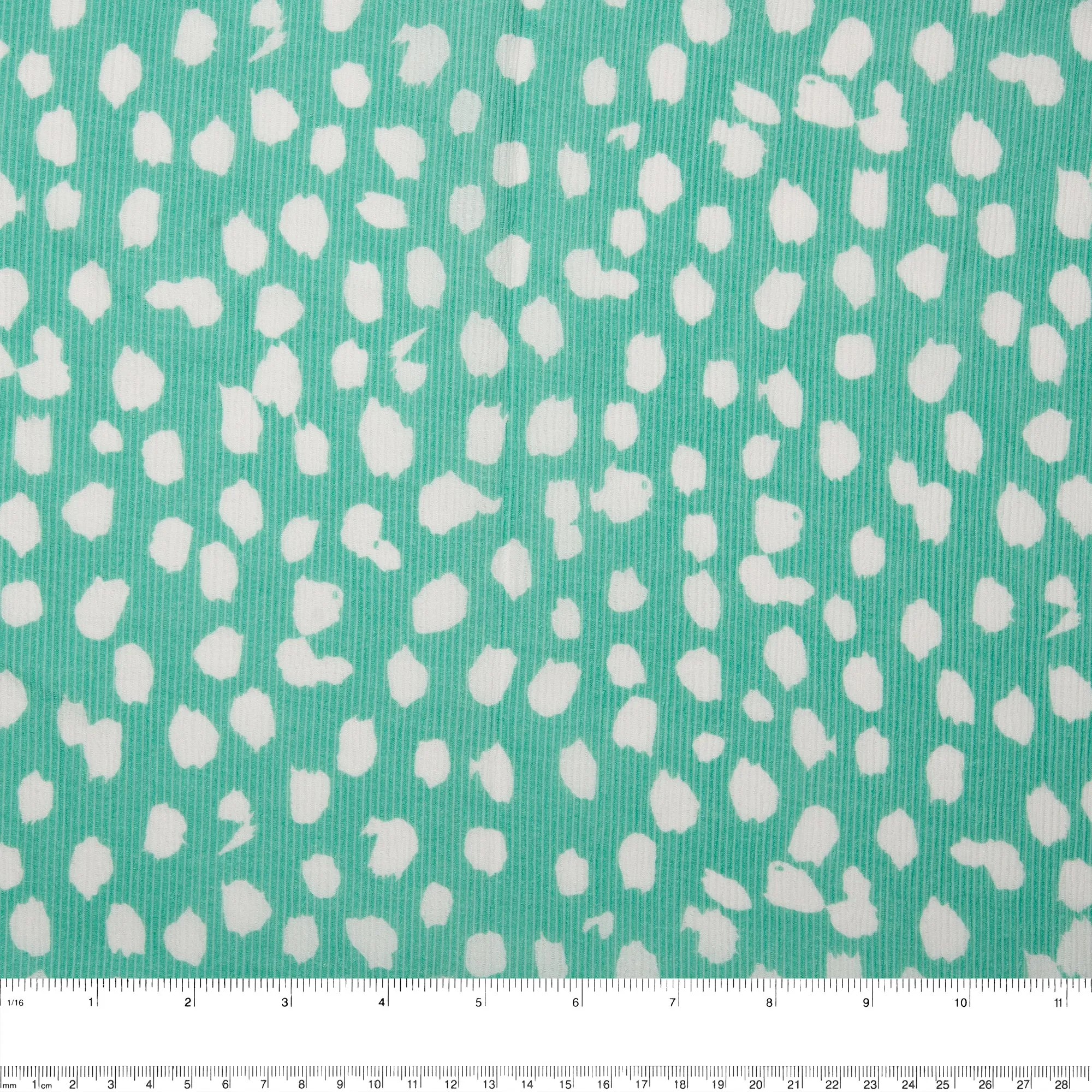 Viscose - CHLOE - Abstract dot - Turquoise