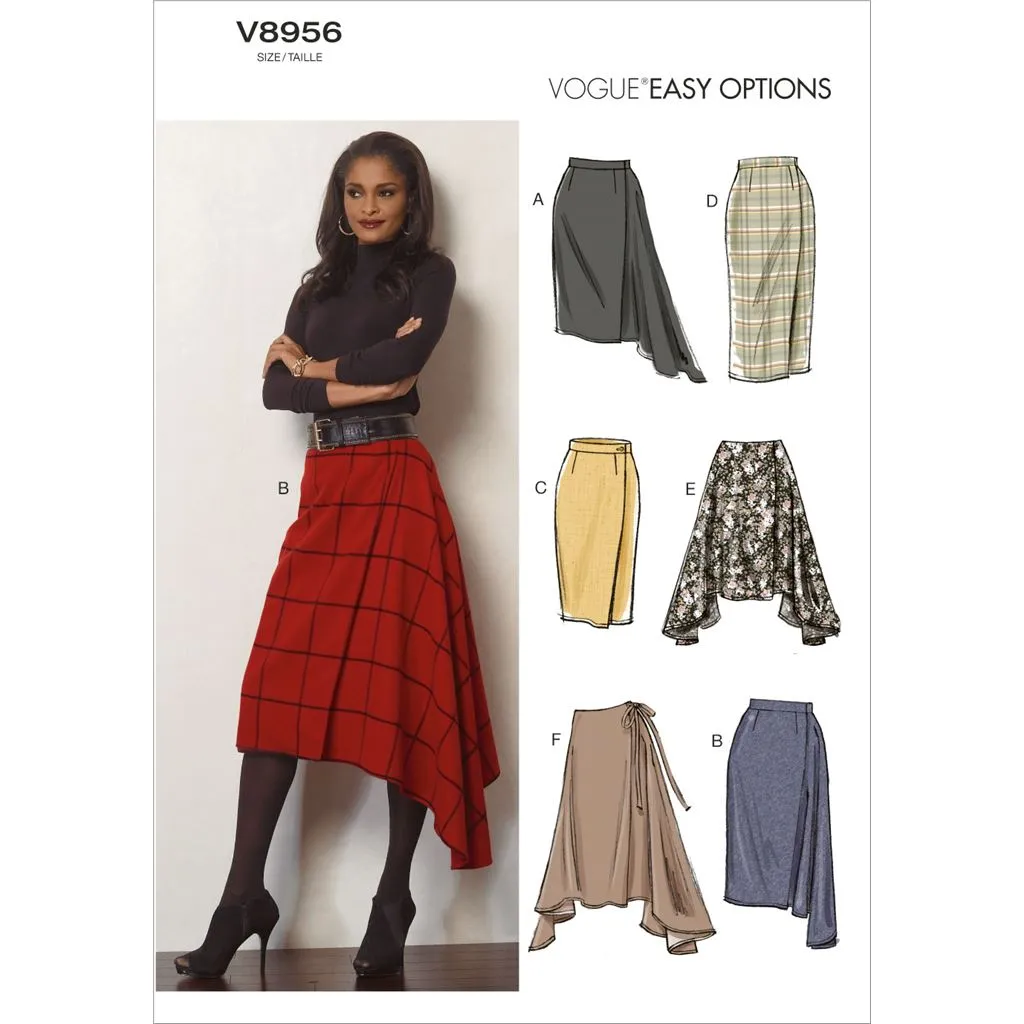 Vogue Pattern V8956 Misses' Skirt