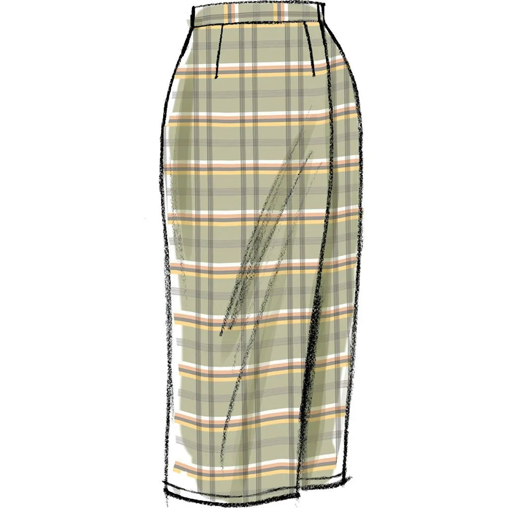 Vogue Pattern V8956 Misses' Skirt