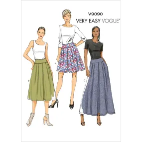 Vogue Pattern V9090 Misses' Skirt