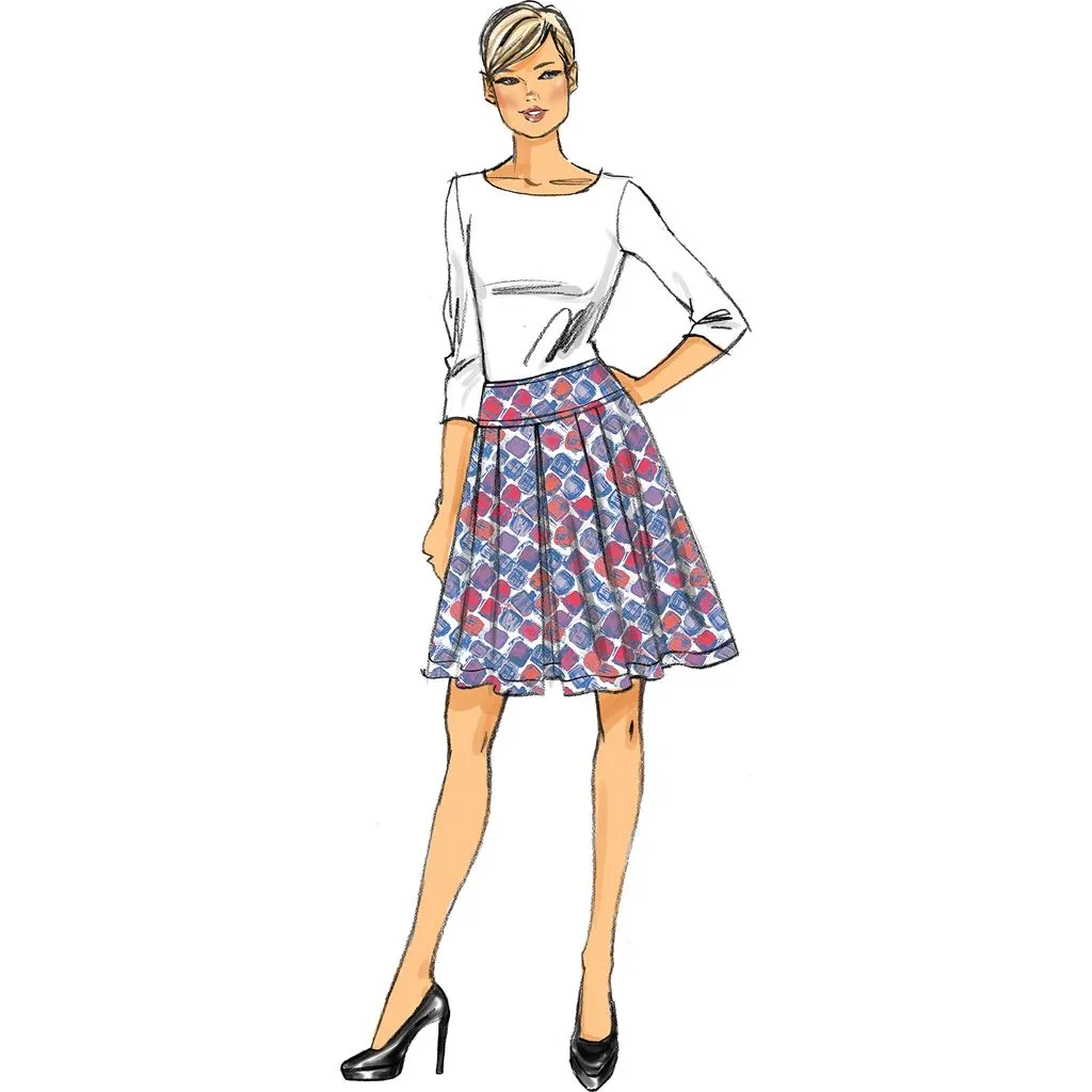 Vogue Pattern V9090 Misses' Skirt