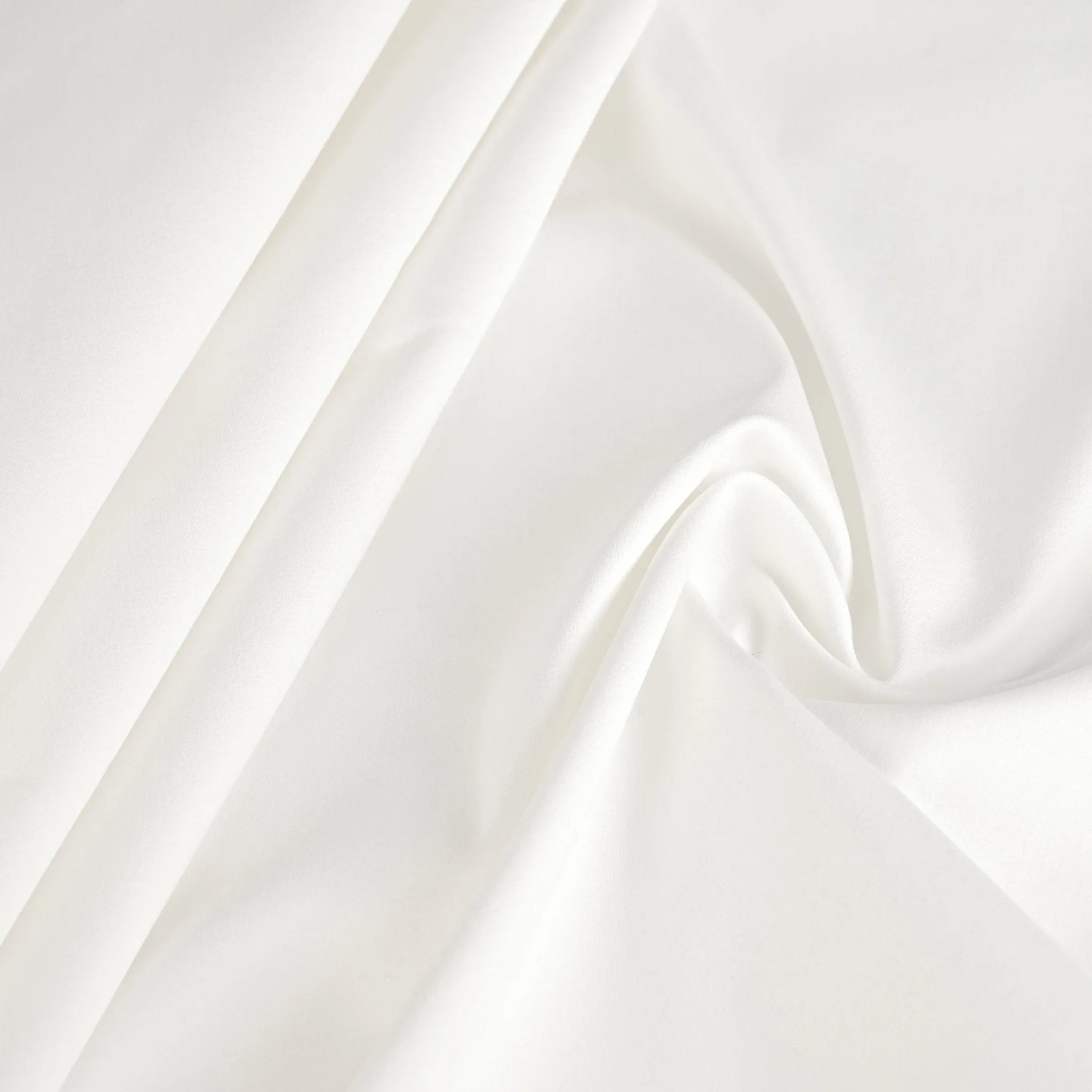 White Stretchy Cotton Twill Fabric 2722