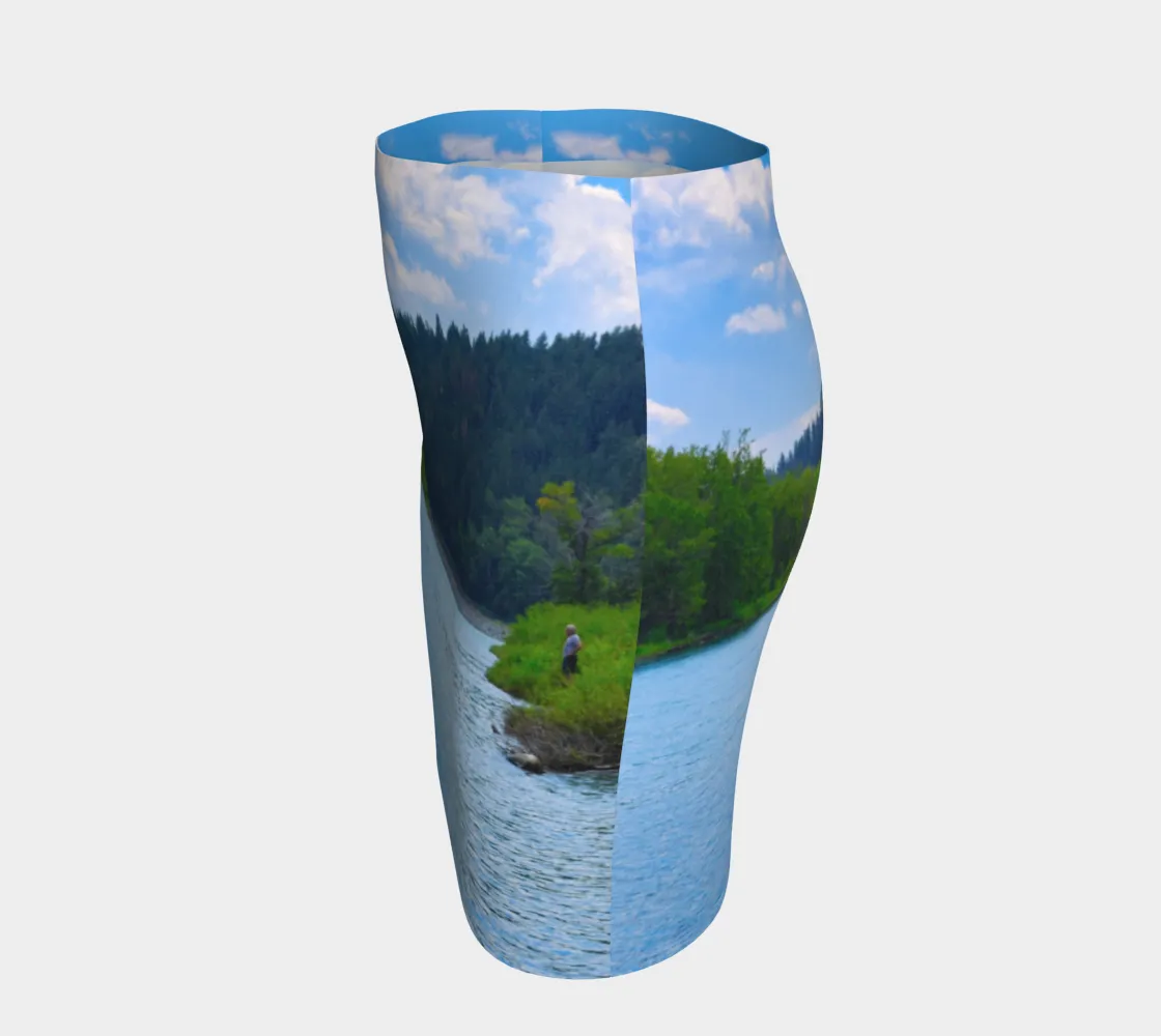 Women's Fitted Skirt - Edworthy Park Bow River