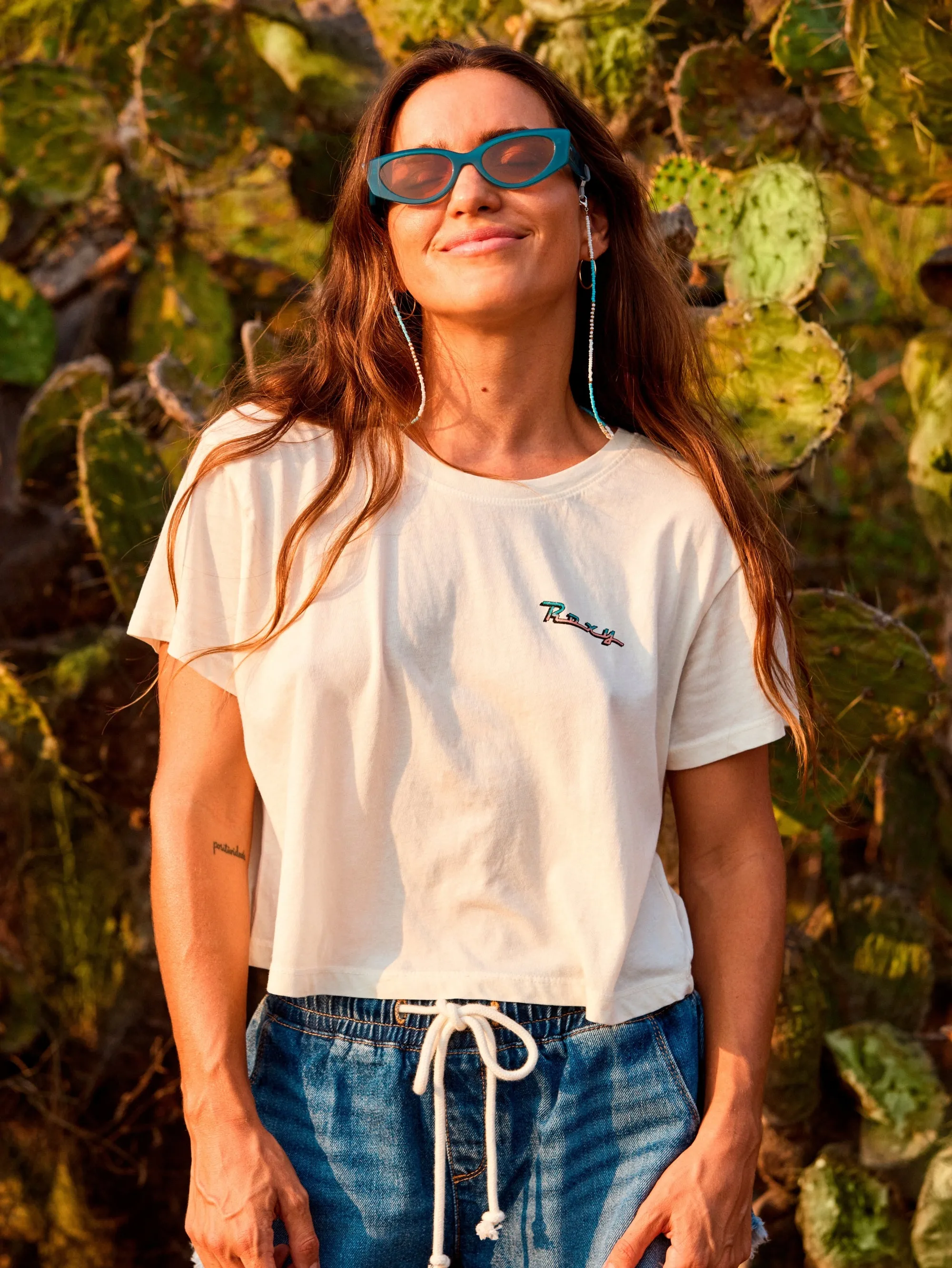 Womens Para Paradise Crop T-shirt