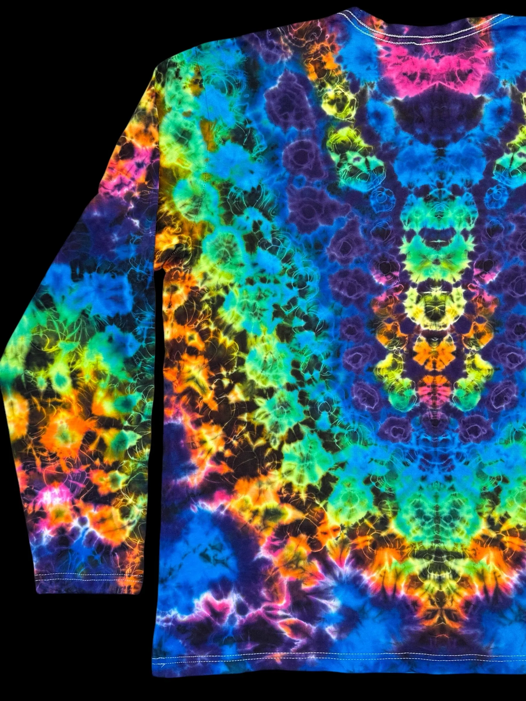 XL - rainbow kenney style long sleeve tee