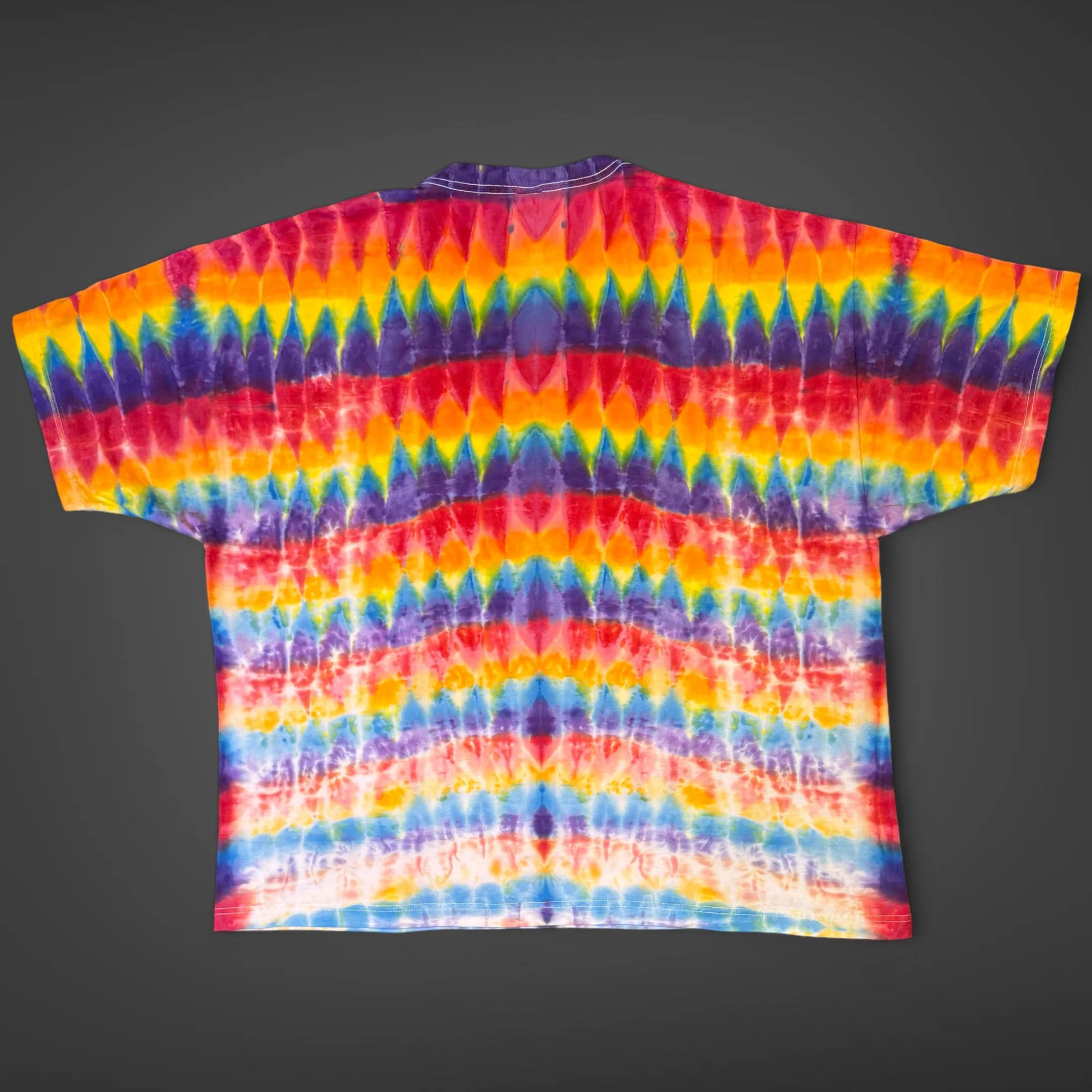 XXXL - rainbow arashi shibori tee