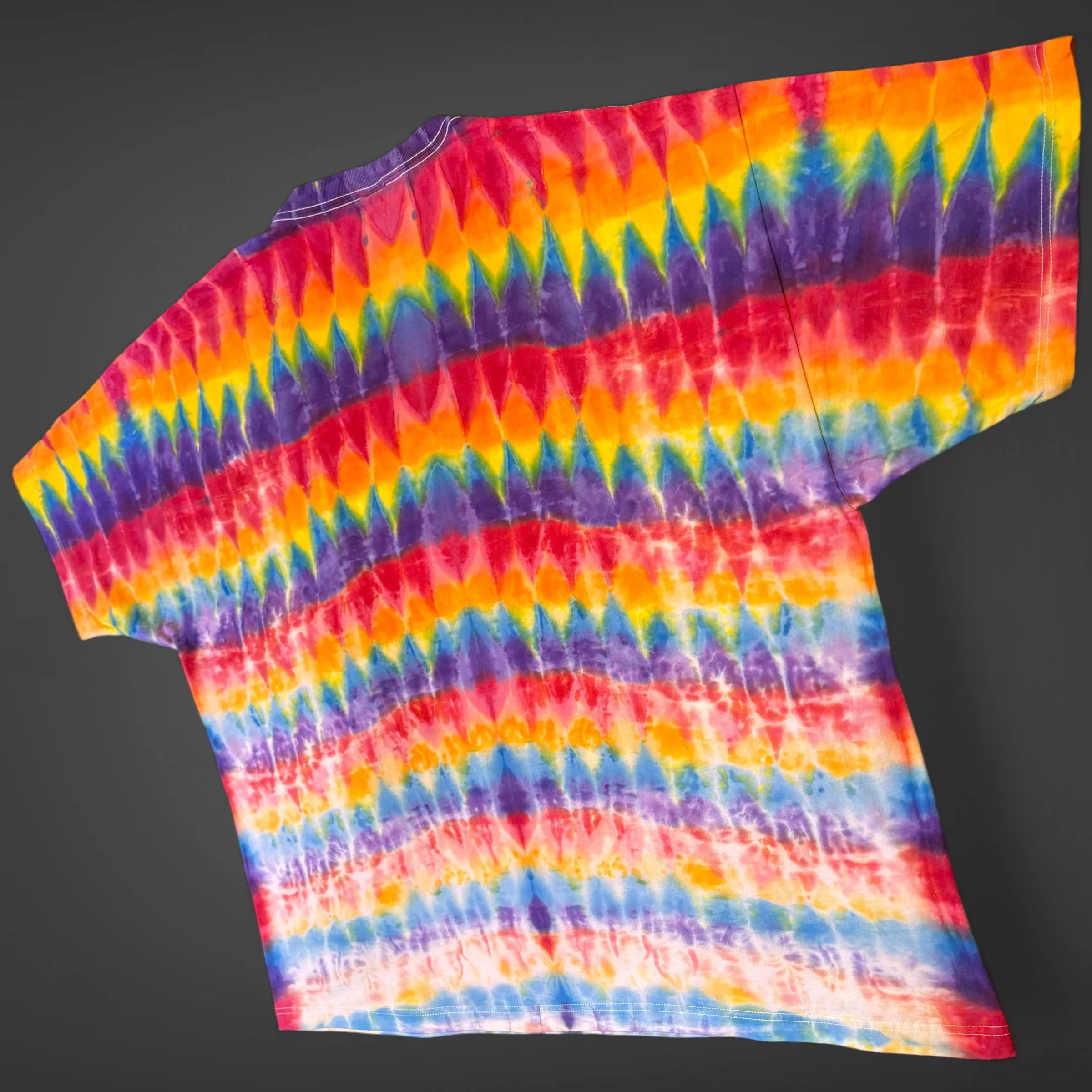 XXXL - rainbow arashi shibori tee